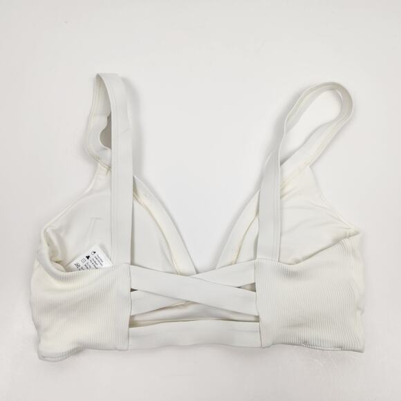 L*Space Vera Bikini Top in Cream Size Small Ribbed - Picture 4 of 5